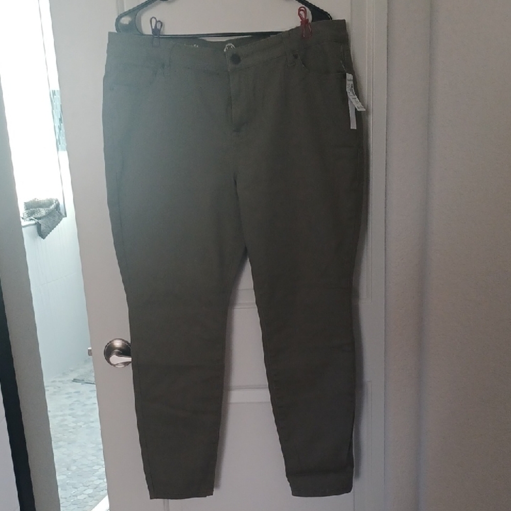 Dress Barn Olive Skinny Pants
